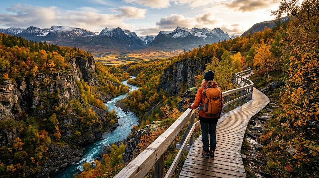 Abiskojåkka-Schlucht – Eindruck aus Småland, Schweden