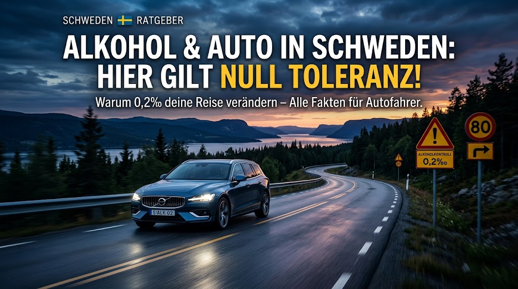 Alkoholgrenze Schweden Autofahren – Eindruck aus Småland, Schweden
