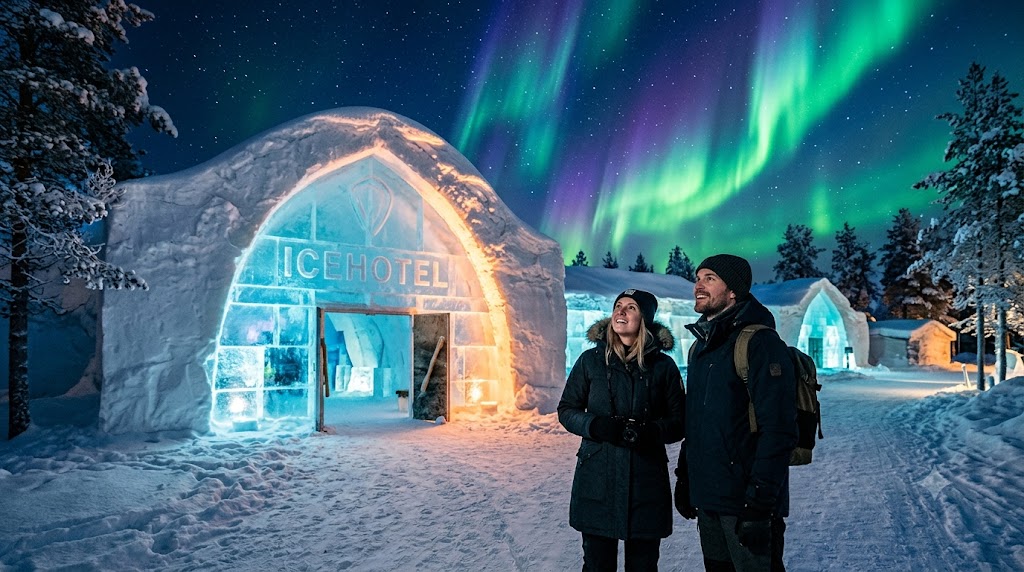 Das Eishotel in Jukkasjärvi – Eindruck aus Småland, Schweden