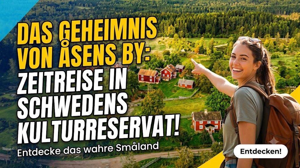 Dorf Åsens – Eindruck aus Småland, Schweden