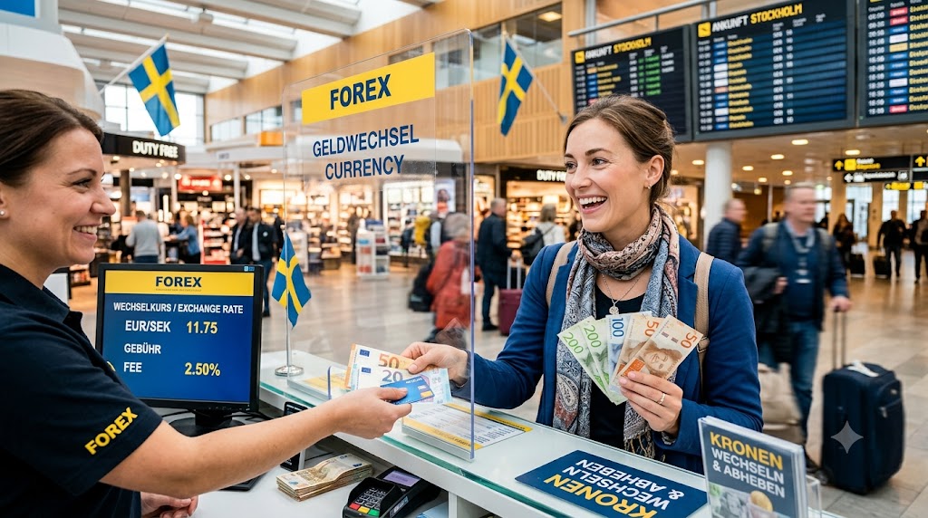 Geld in Schweden wechseln – Eindruck aus Småland, Schweden