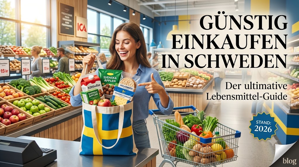 Günstig einkaufen in Schweden Spartipps für den Lebensmittel-Einkauf – Eindruck aus Småland, Schweden