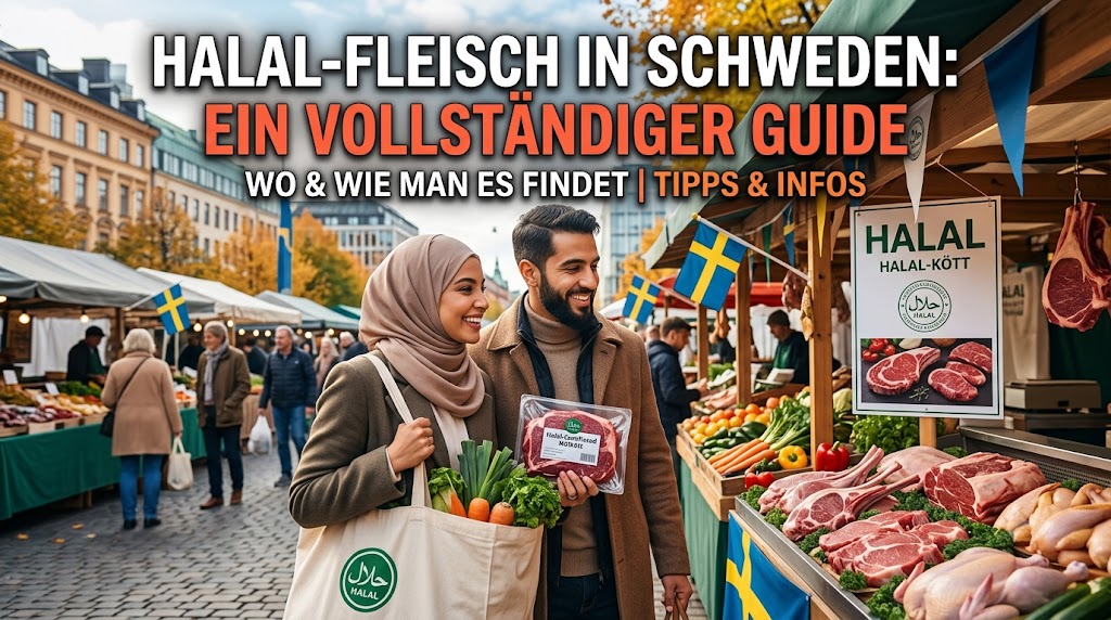 Halal Fleisch kaufen in Schweden – Eindruck aus Småland, Schweden