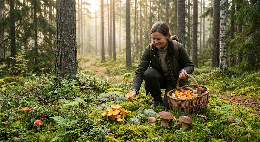 Pilze sammeln in Schweden - Recht und Tipps