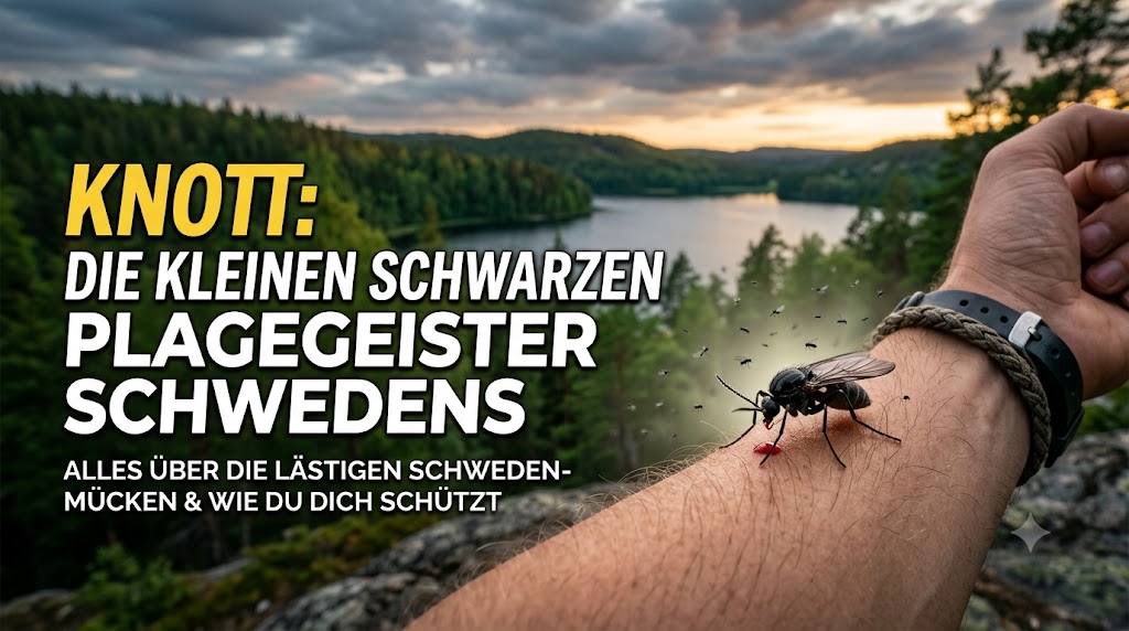 Kleinen schwarzen Käfern in Schweden – Eindruck aus Småland, Schweden