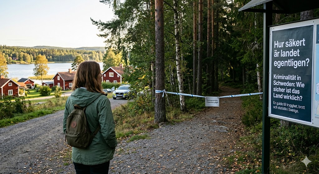 Sicheres Leben in Småland – rotes Holzhaus am See
