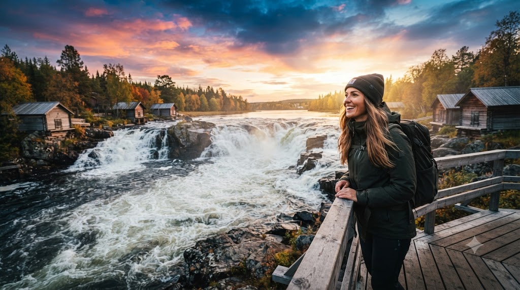 Kukkola-Wasserfälle – Eindruck aus Småland, Schweden