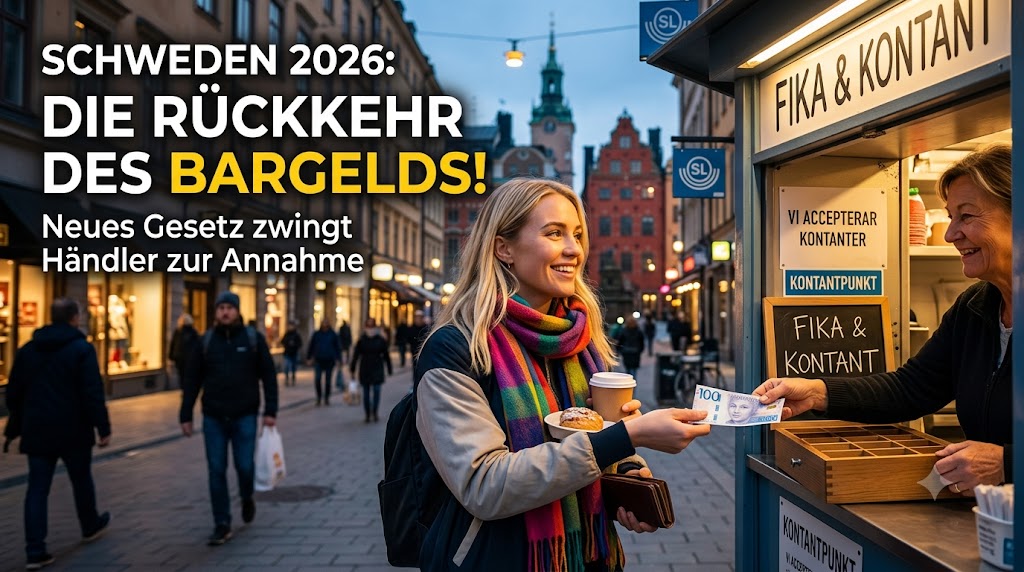 Bargeldgesetz schweden 2026 – Eindruck aus Småland, Schweden