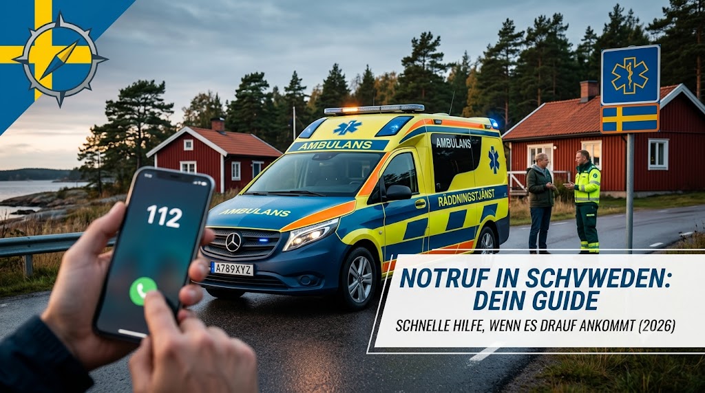 Rettungswagen rufen in Schweden Notruf-Guide für Touristen – Eindruck aus Småland, Schweden