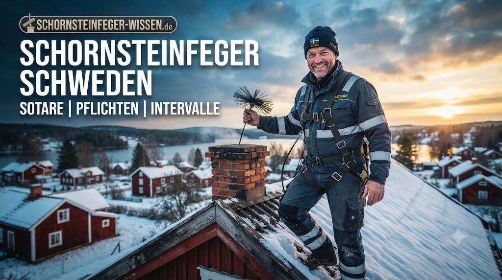 Schornsteinfeger in Schweden (Sotare) Pflichten und Intervalle – Eindruck aus Småland, Schweden