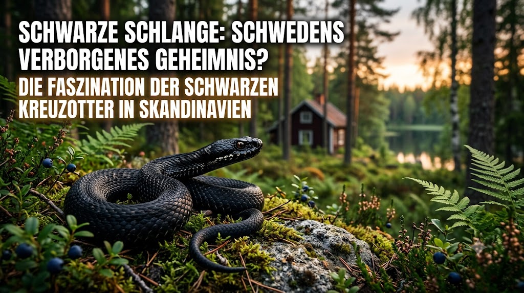 Schwarze Schlange Schweden – Eindruck aus Småland, Schweden