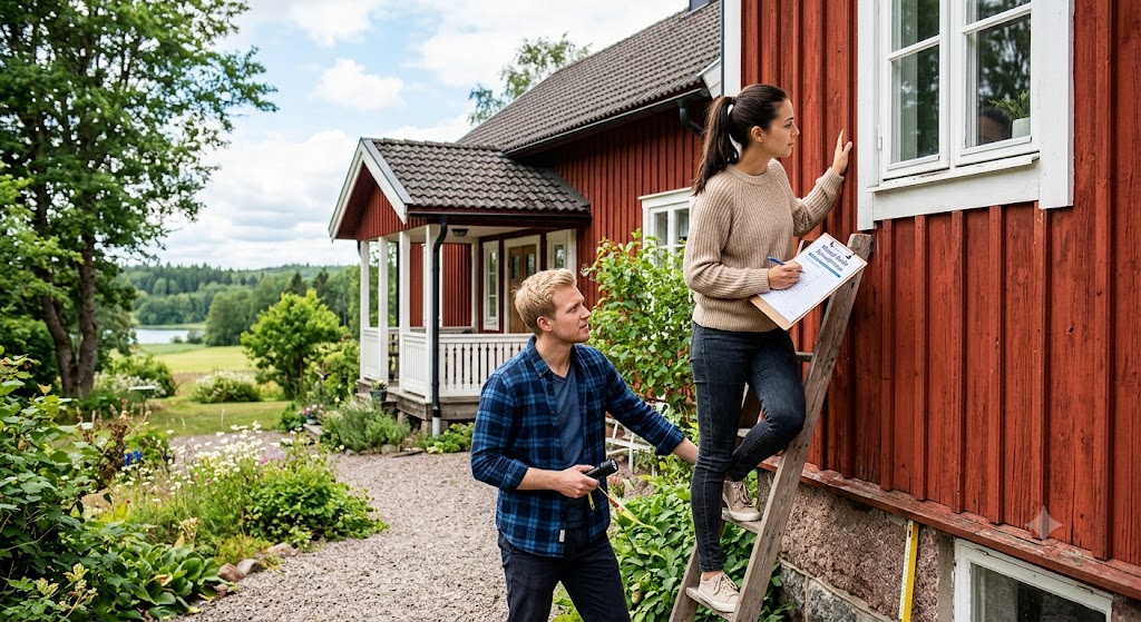 Schwedenhaus kaufen Besichtigung – Eindruck aus Småland, Schweden