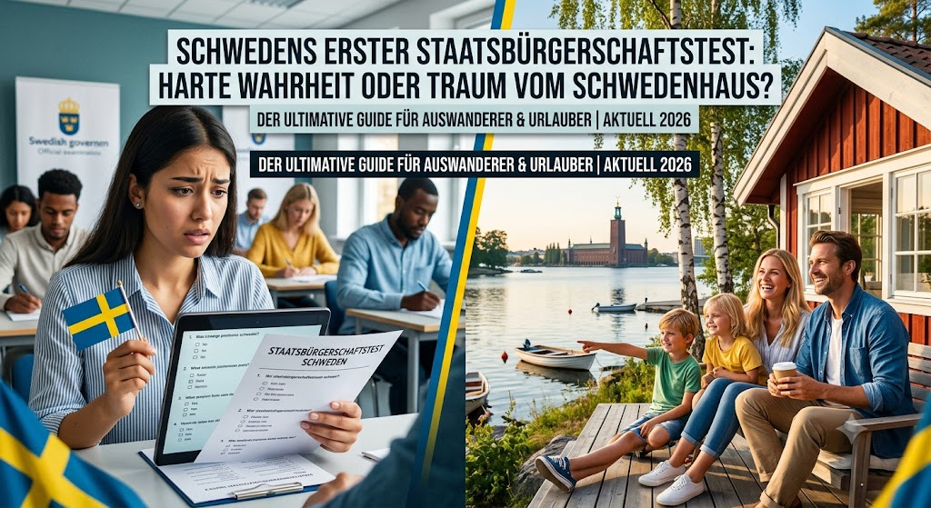 Schwedens erster Staatsbürgerschaftstest 2026 Regeln, Fristen & Chancen für Immobilienbesitzer – Eindruck aus Småland, Schweden