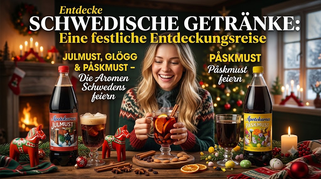 Schwedische Getraenke Julmust Gloegg – Eindruck aus Småland, Schweden