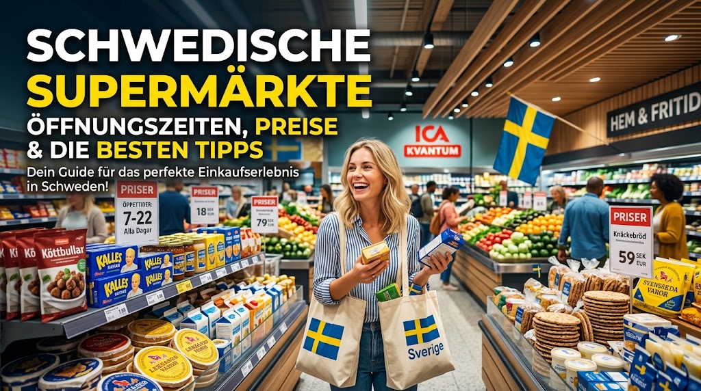 Schwedische Supermaerkte – Eindruck aus Småland, Schweden