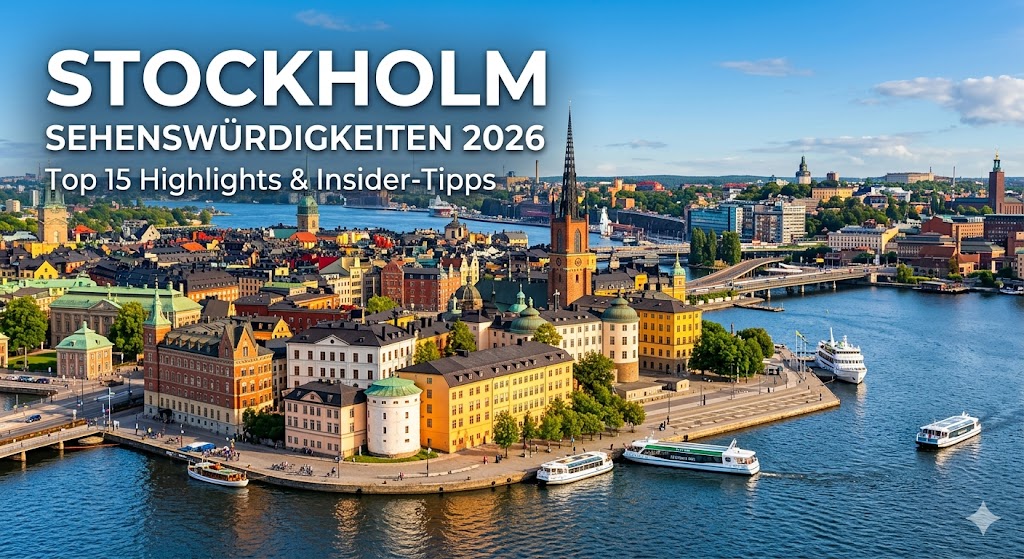 Stockholm Sehenswürdigkeiten – Blick auf Gamla Stan und das Königsschloss