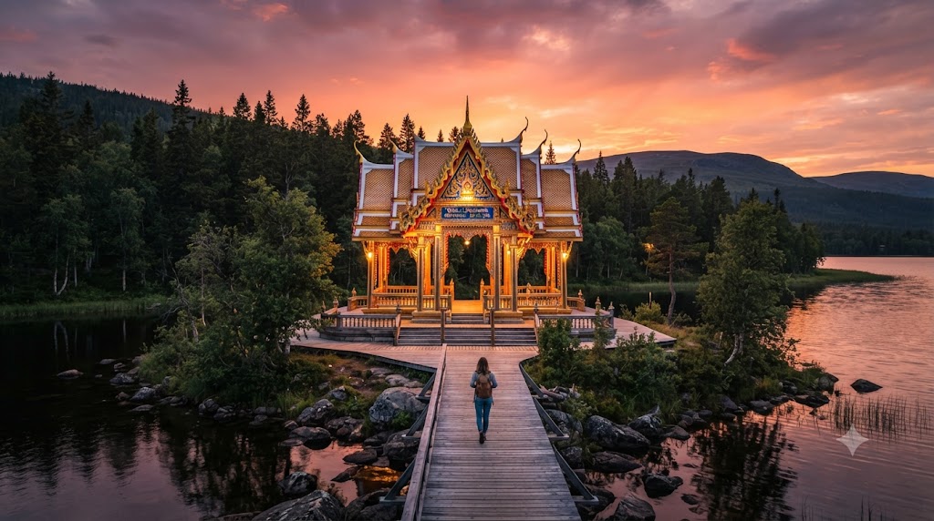 Thailändischer Pavillon – Eindruck aus Småland, Schweden