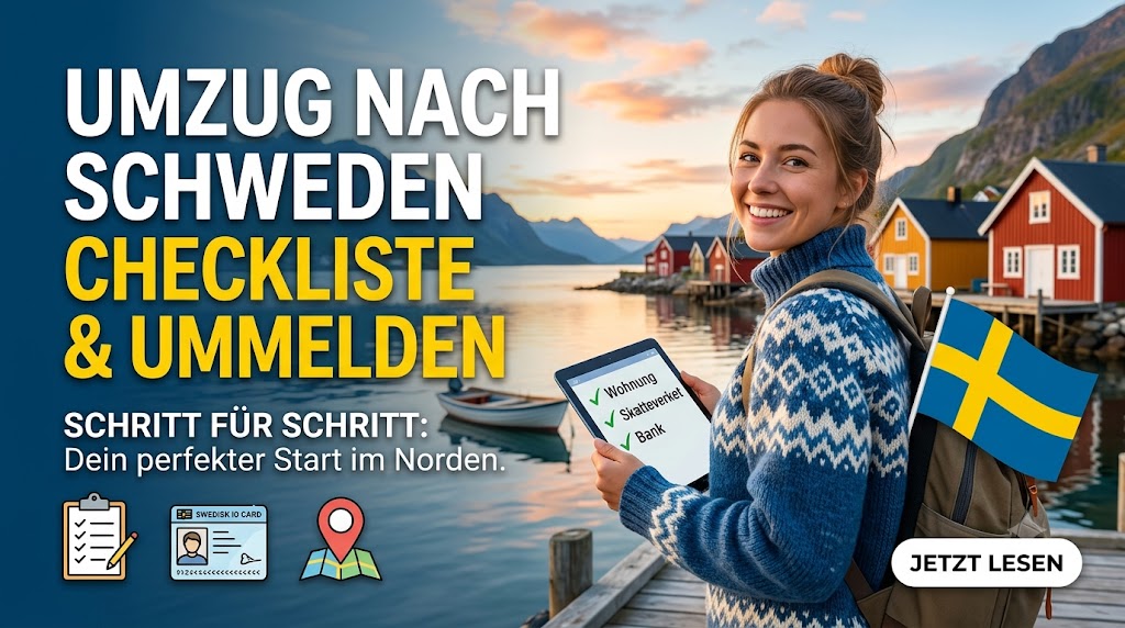 Umzug nach Schweden: Checkliste, Ummelden & Kosten im