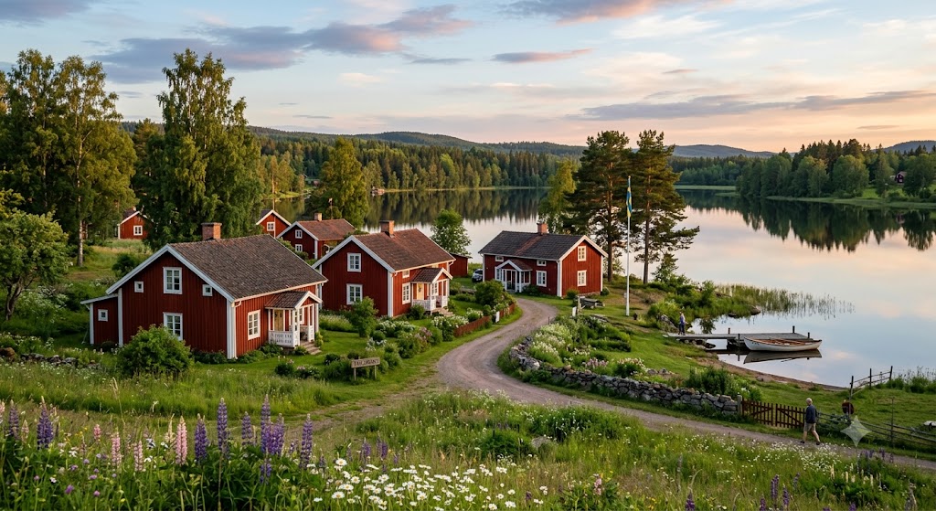 Warum sind Häuser in Schweden rot?