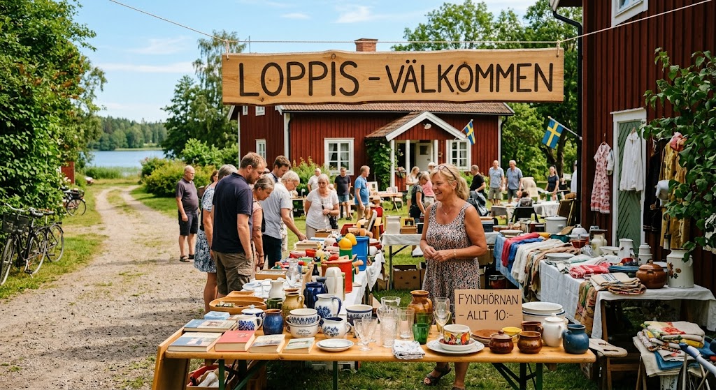 Loppis in Schweden – Eindruck aus Småland, Schweden