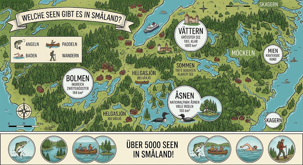 Småland - Die schönsten Seen in Schweden