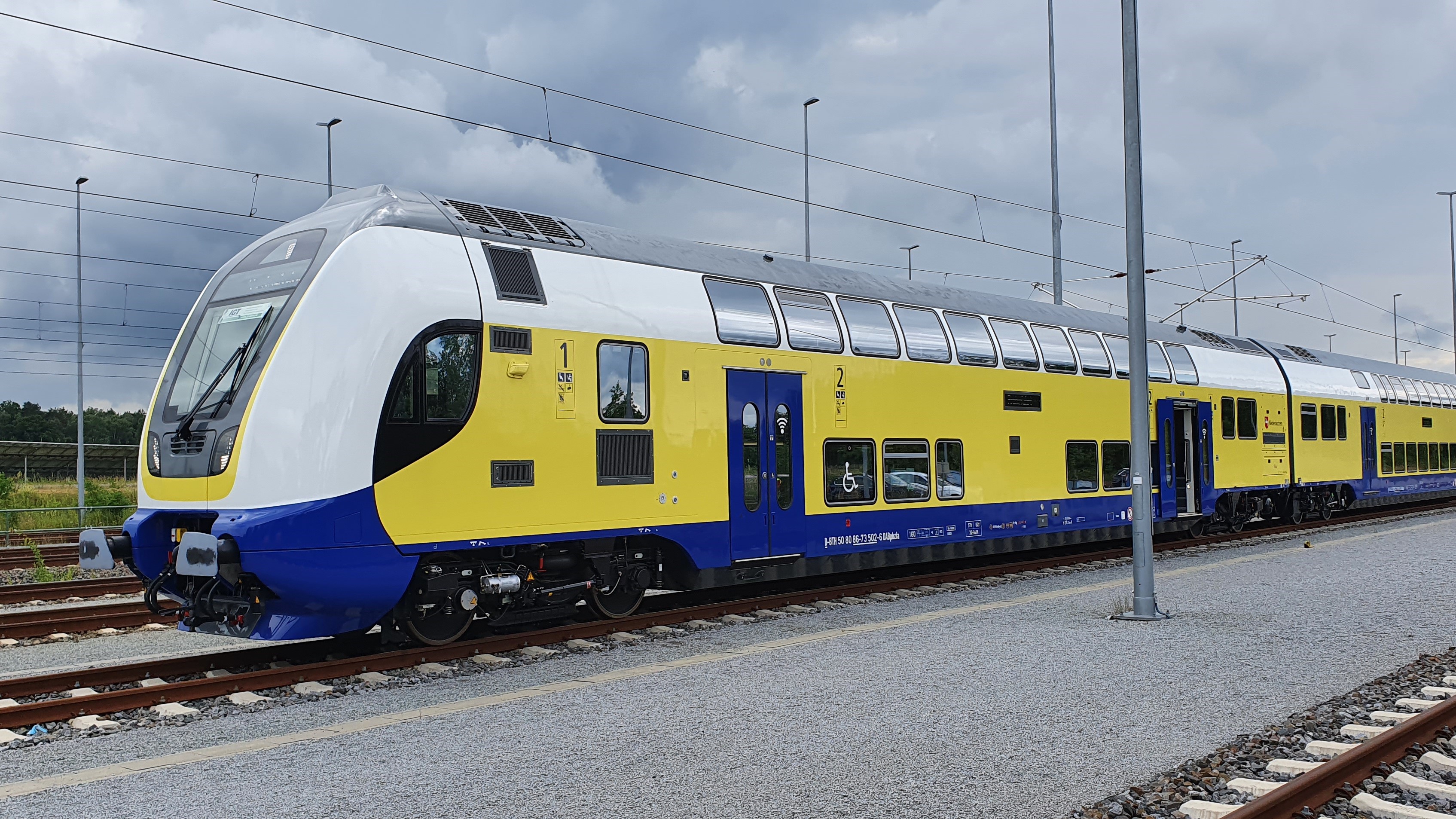 Bahnhof Nybro in Småland, Schweden
