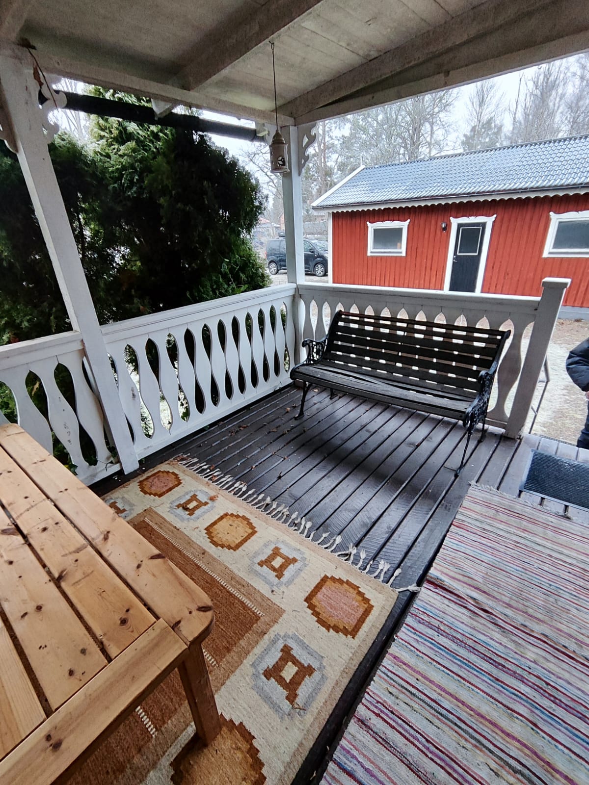 Terrasse Ferienhaus Schweden Småland am See