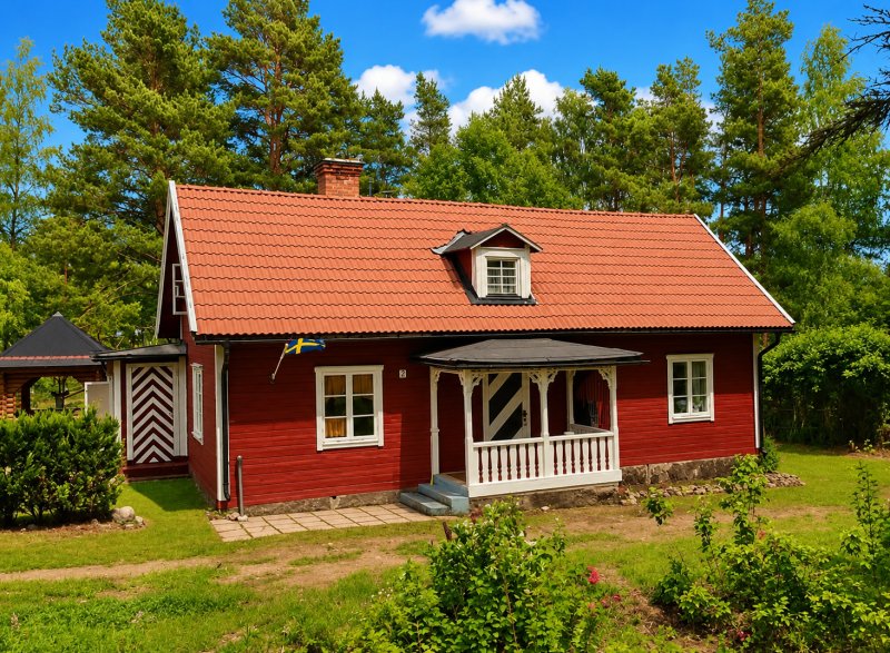 Ferienhaus Ferienhaus am See. Nähe Astrid Lindgren — in Kronobergs län — Direkt am See